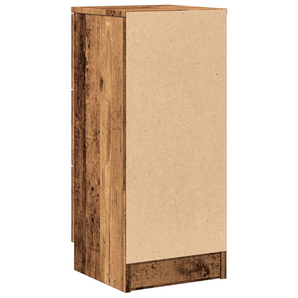 Komoda boja staro drvo 30 x 30 x 70 cm od konstruiranog drva