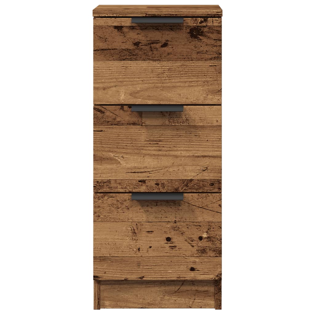 Komoda 2 kom staro drvo 30x30x70 cm konstruirano drvo