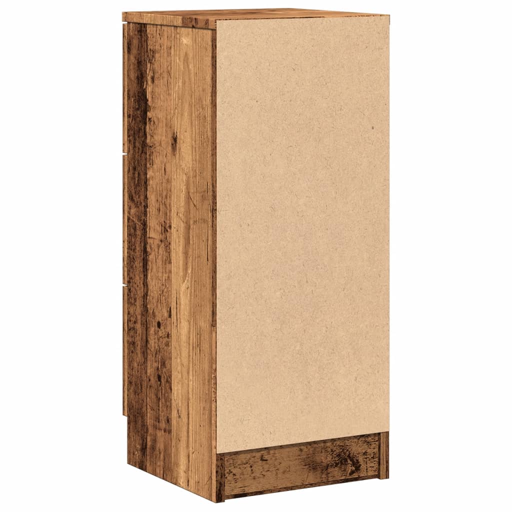 Komoda 2 kom staro drvo 30x30x70 cm konstruirano drvo