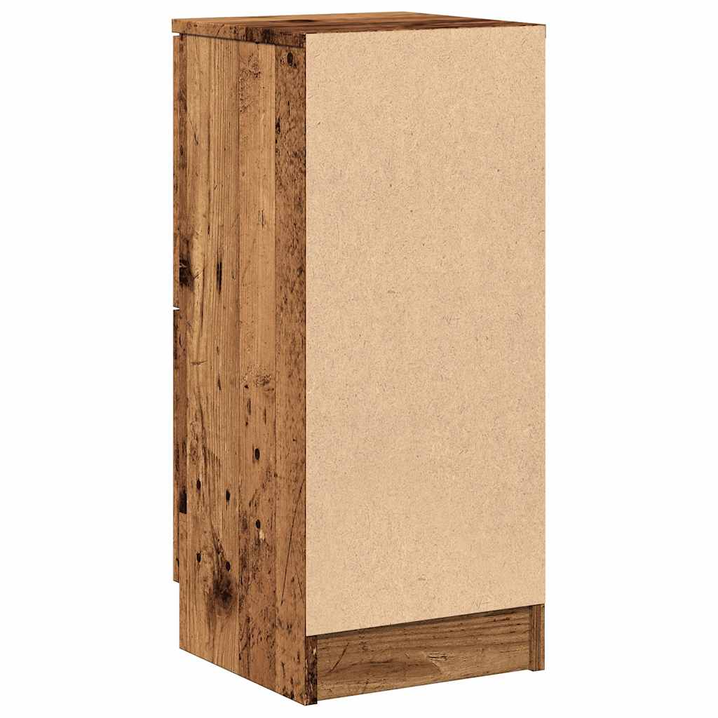 Komoda boja staro drvo 30 x 30 x 70 cm od konstruiranog drva