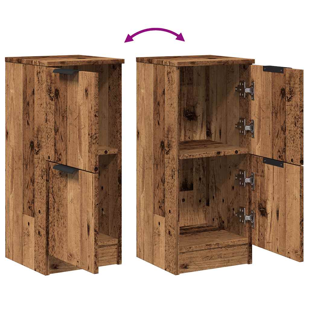 Komoda boja staro drvo 30 x 30 x 70 cm od konstruiranog drva