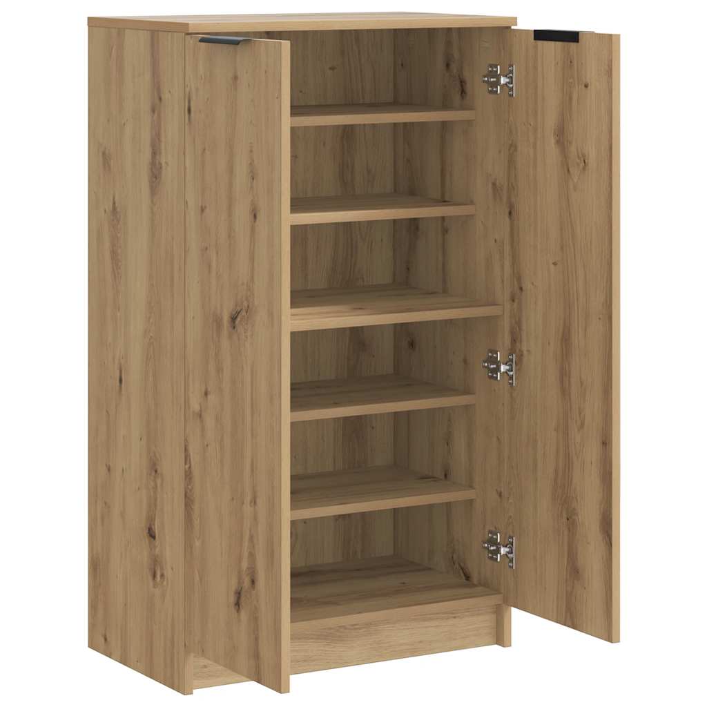 Ormarić za cipele boja hrasta 59x35x100,5 cm konstruirano drvo