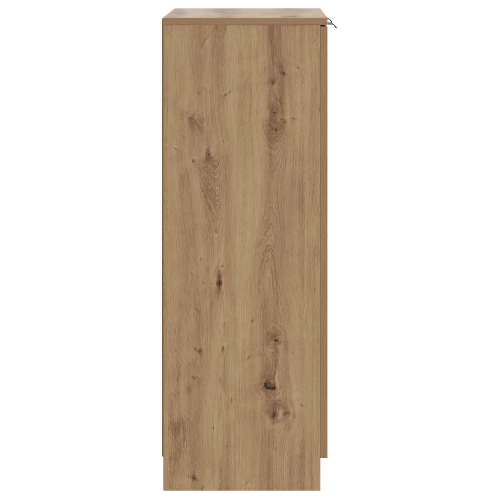 Ormarić za cipele boja hrasta 59x35x100,5 cm konstruirano drvo