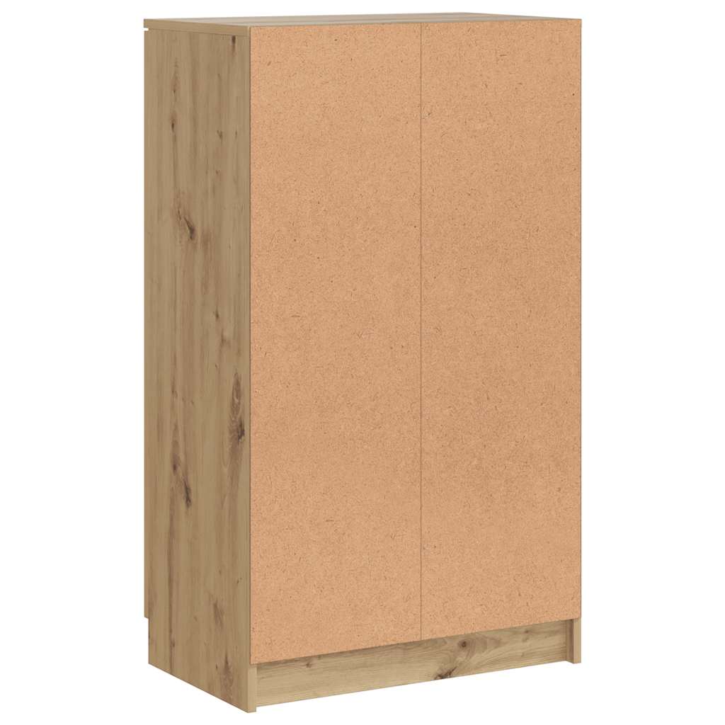Ormarić za cipele boja hrasta 59x35x100,5 cm konstruirano drvo