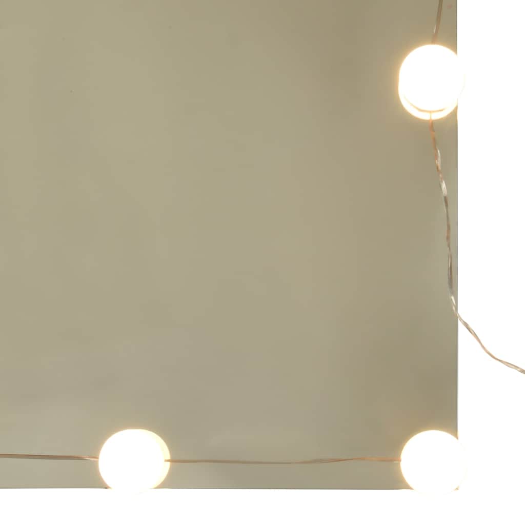 Ormar s ogledalom i LED-om Staro drvo 90x31,5x62 cm