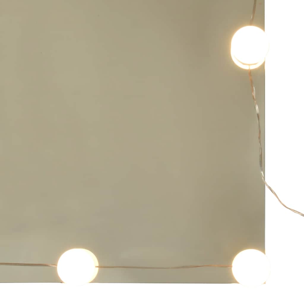 Ormarić s ogledalom i LED zaslonom Artisan hrast 90x31,5x62 cm
