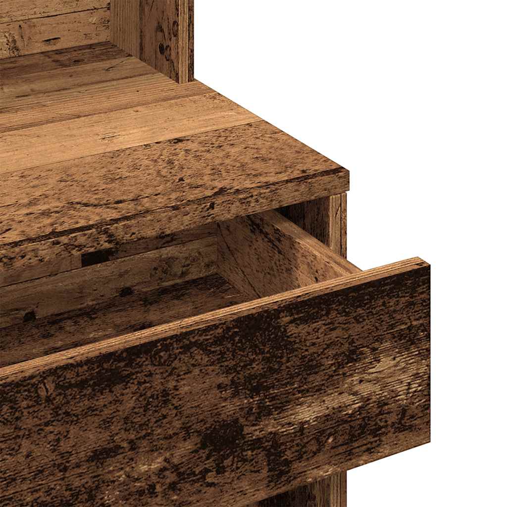 Toaletni stol s ogledalom Staro drvo 74,5x40x141 cm