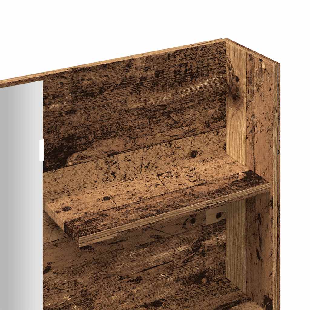 Toaletni stol s ogledalom Staro drvo 74,5x40x141 cm