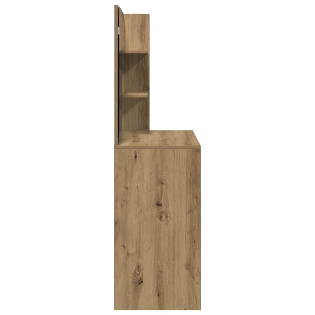 Toaletni stol s ogledalom Artisan hrast 74,5x40x141 cm