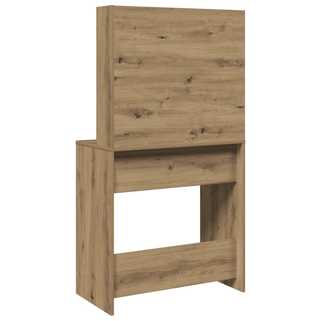 Toaletni stol s ogledalom Artisan hrast 74,5x40x141 cm