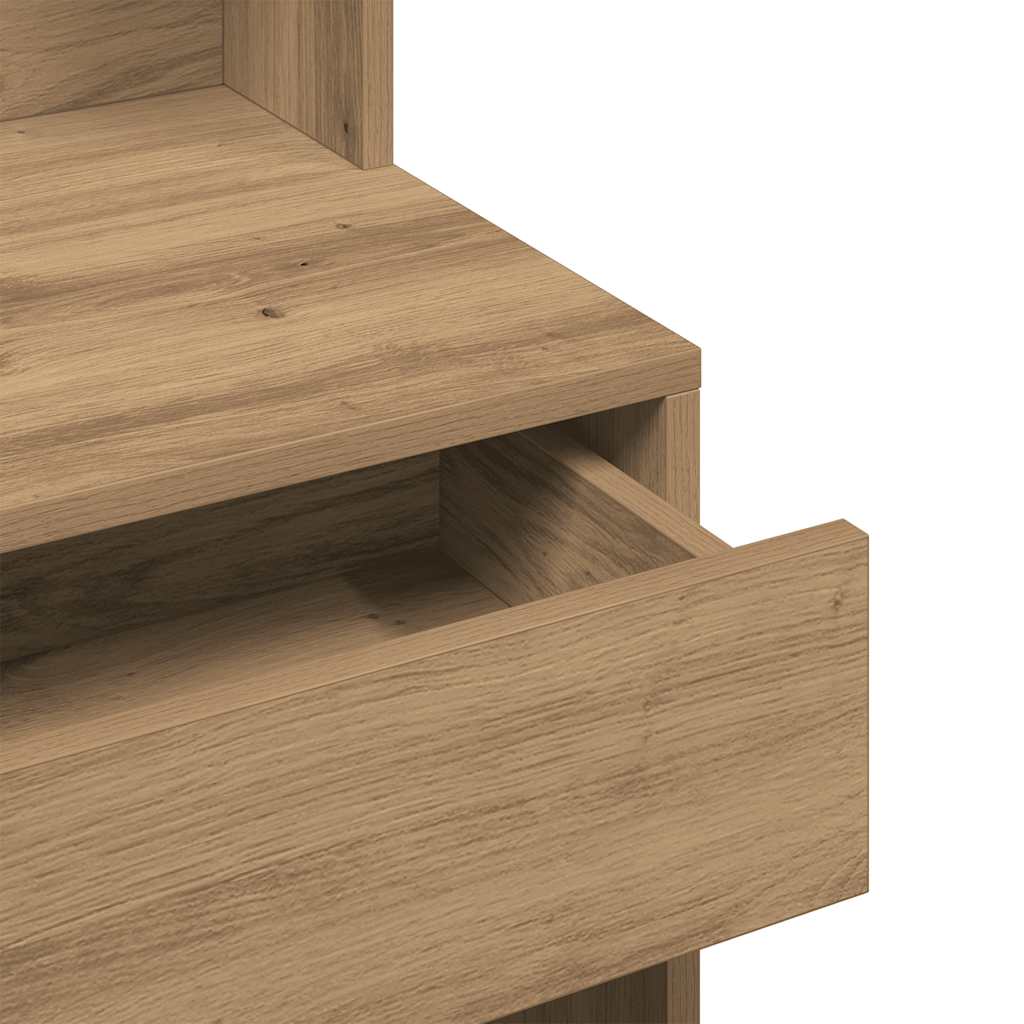 Toaletni stol s ogledalom Artisan hrast 74,5x40x141 cm