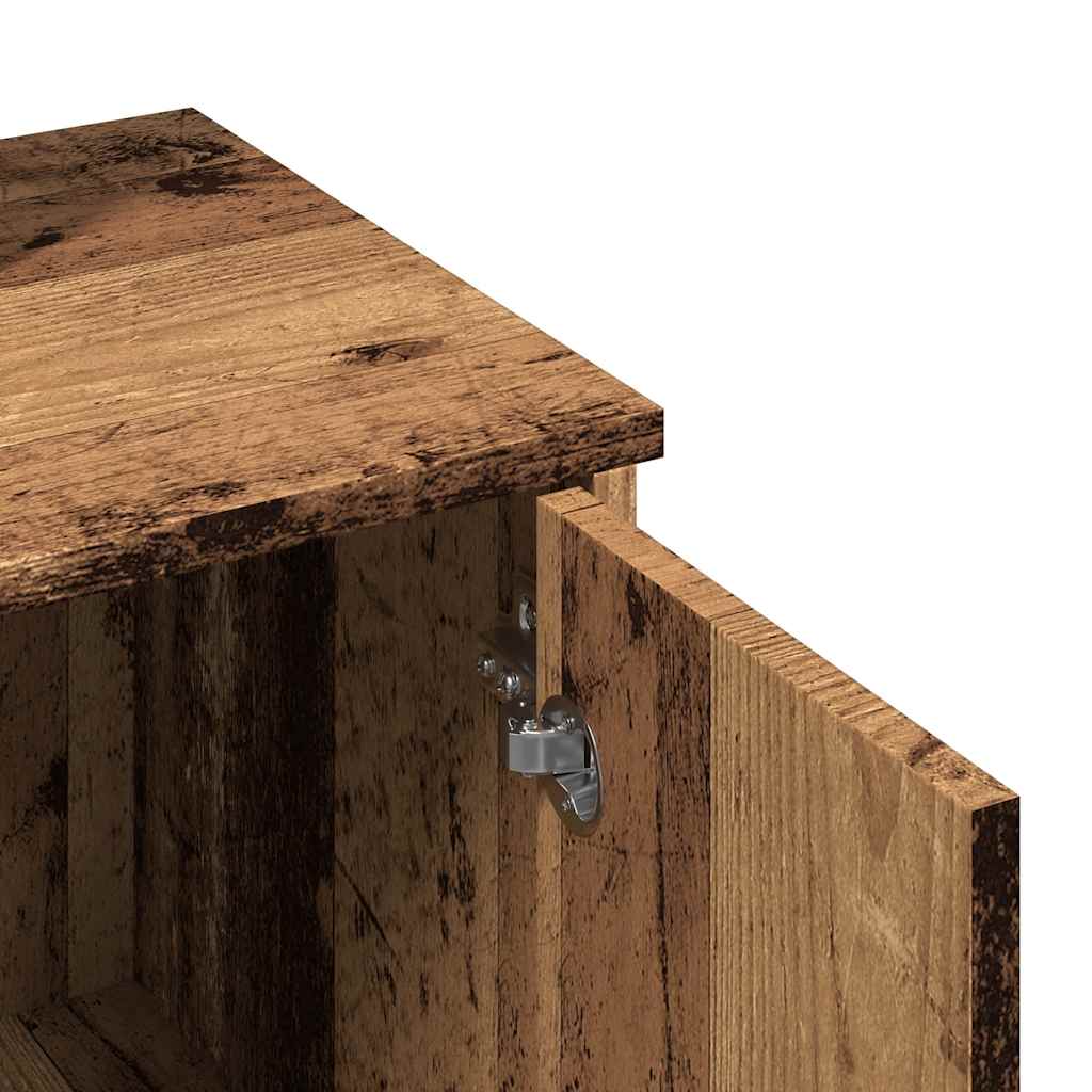 Toaletni stol s ogledalom Staro drvo 86,5x35x136 cm