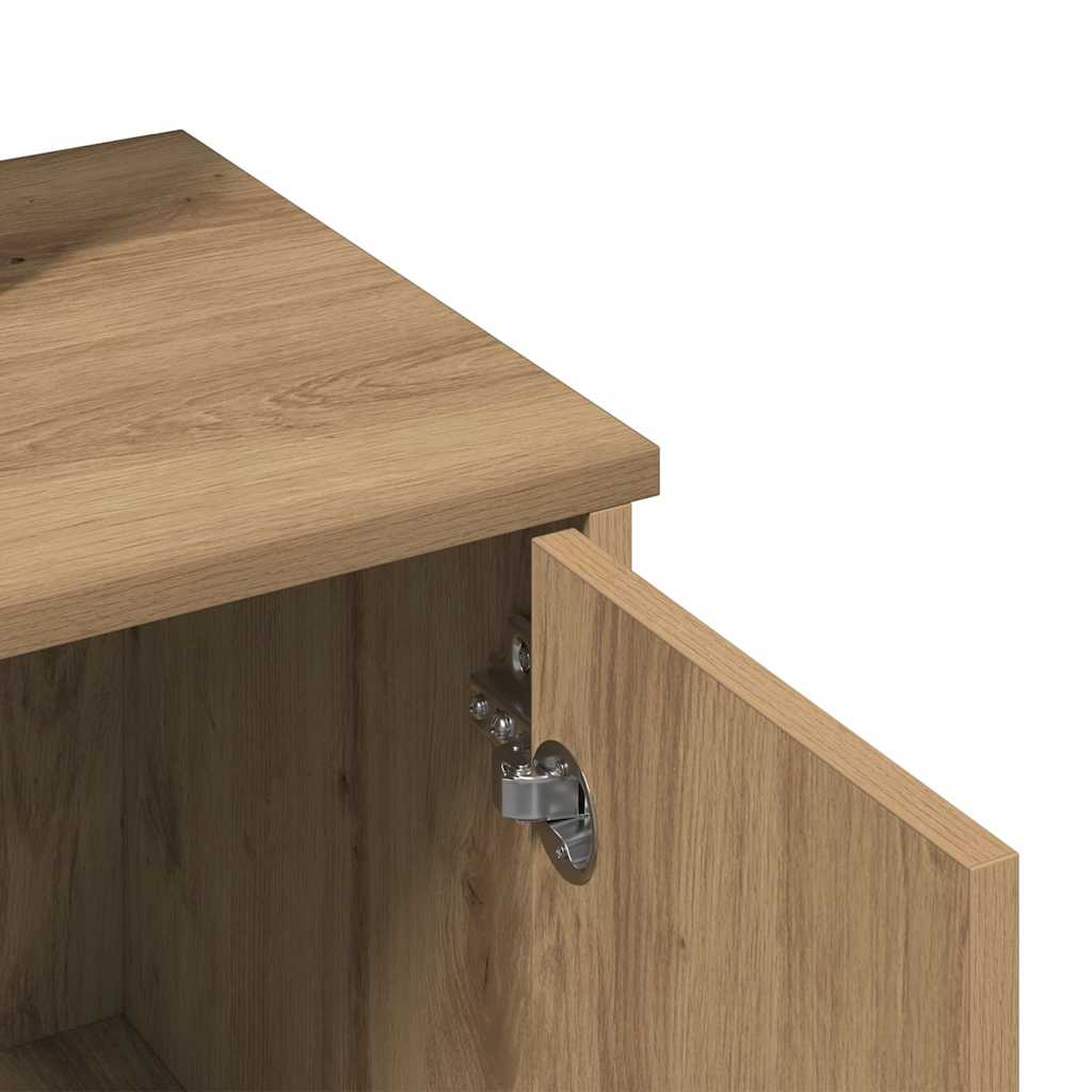 Toaletni stol s ogledalom Artisan hrast 86,5x35x136 cm