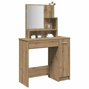 Toaletni stol s ogledalom Artisan hrast 86,5x35x136 cm
