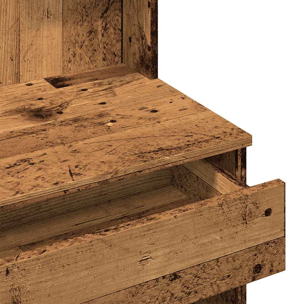Toaletni stol s ogledalom Staro drvo 96x39x142 cm
