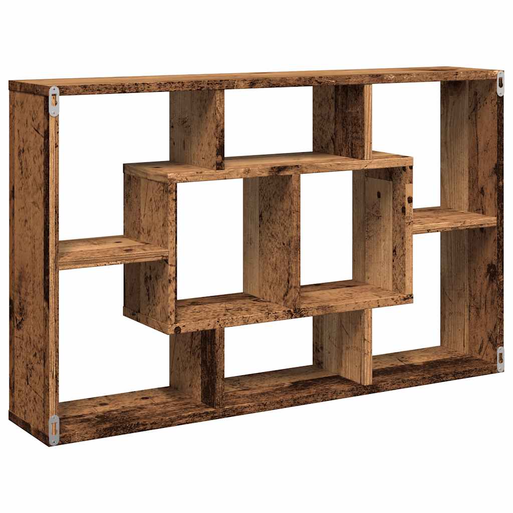 Zidna polica Staro drvo 85x16x52,5 cm Konstruirano drvo