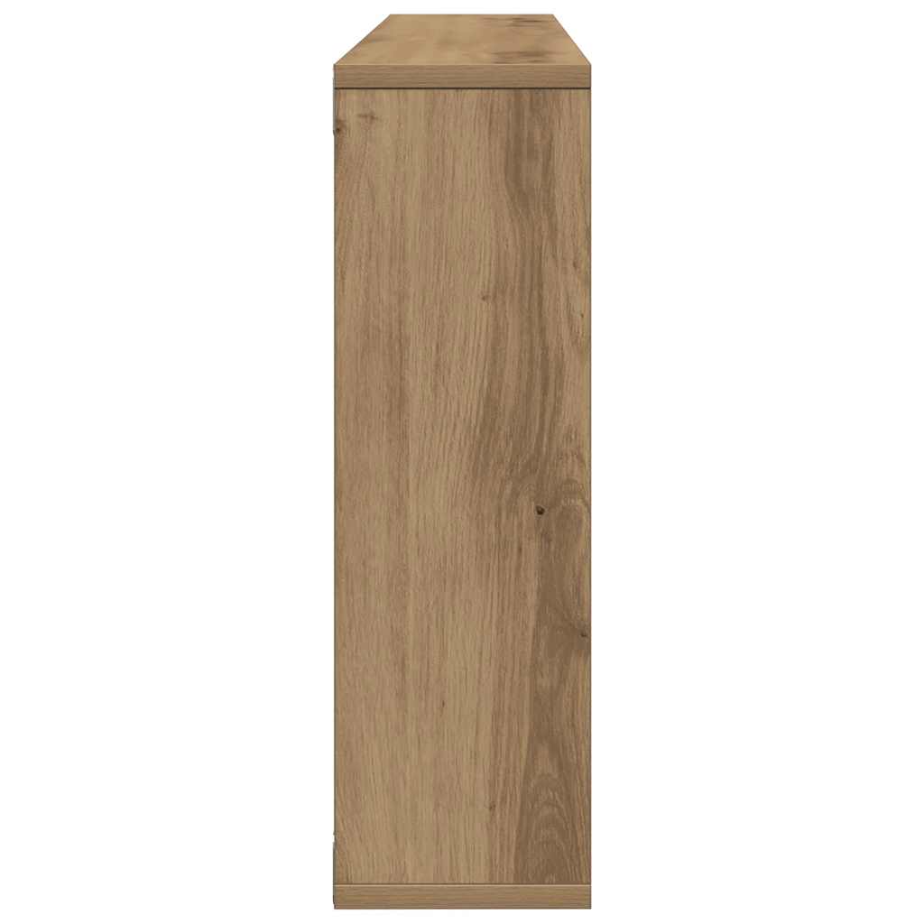 Zidna polica Artisan hrast 85x16x52,5 cm Konstruirano drvo