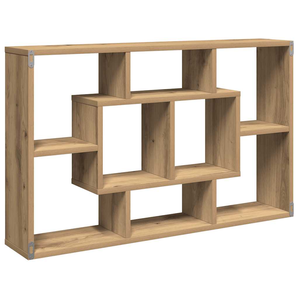 Zidna polica Artisan hrast 85x16x52,5 cm Konstruirano drvo