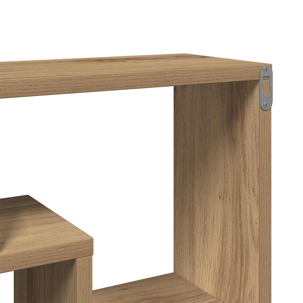 Zidna polica Artisan hrast 85x16x52,5 cm Konstruirano drvo