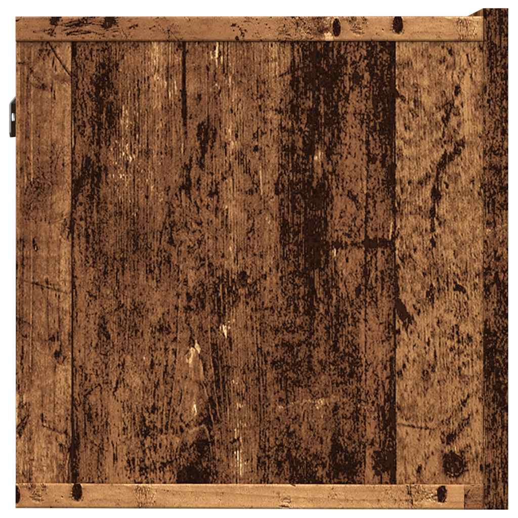 2-dijelni zidni TV ormarić Staro drvo 80x30x30 cm
