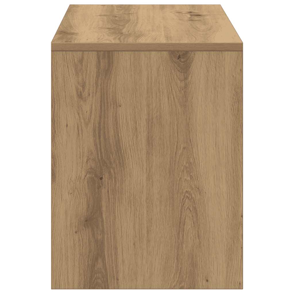 toaletni stolac Artisan hrast 70x35x45 cm izrađeno drvo