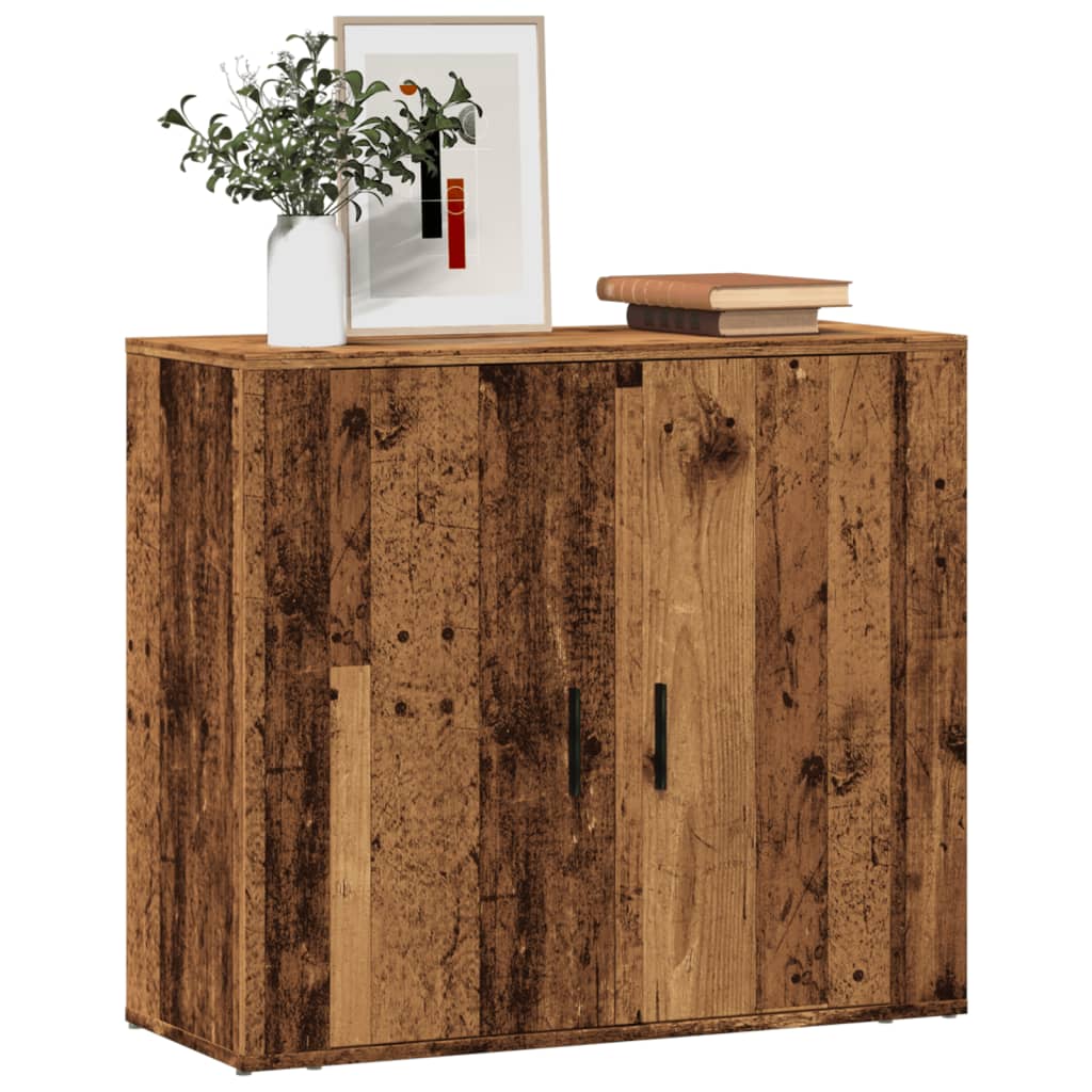 Komoda boja starog drva 80 x 33 x 70 cm od konstruiranog drva