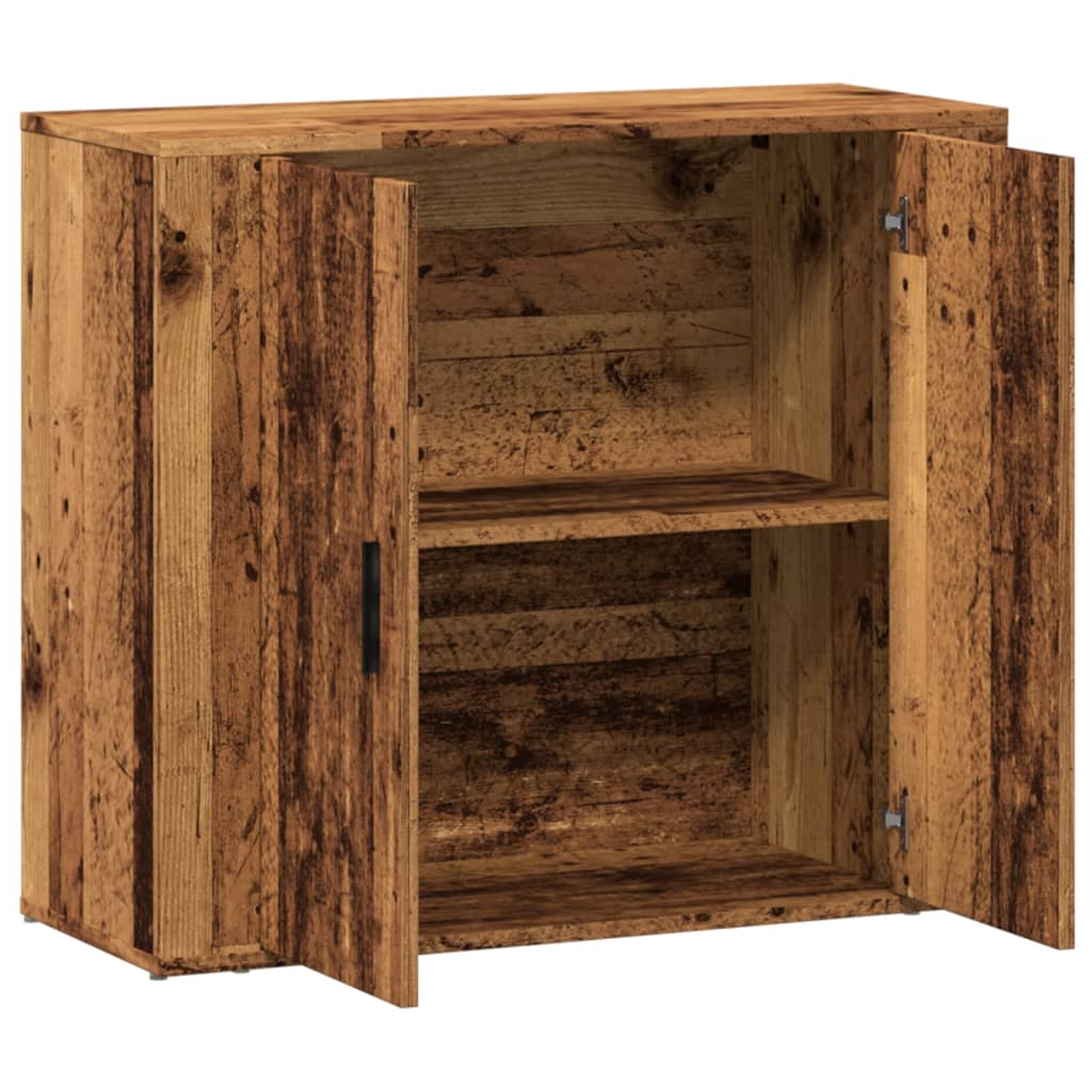 Komoda boja starog drva 80 x 33 x 70 cm od konstruiranog drva