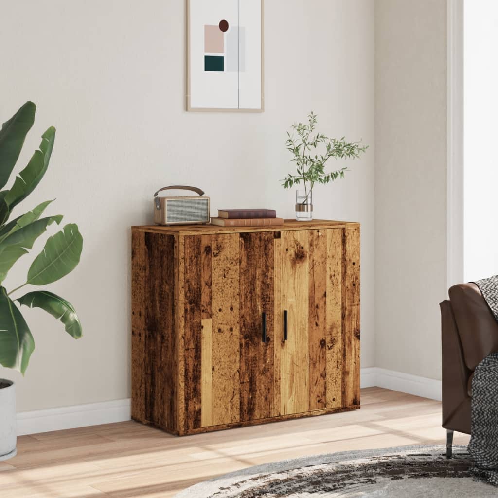 Komoda boja starog drva 80 x 33 x 70 cm od konstruiranog drva