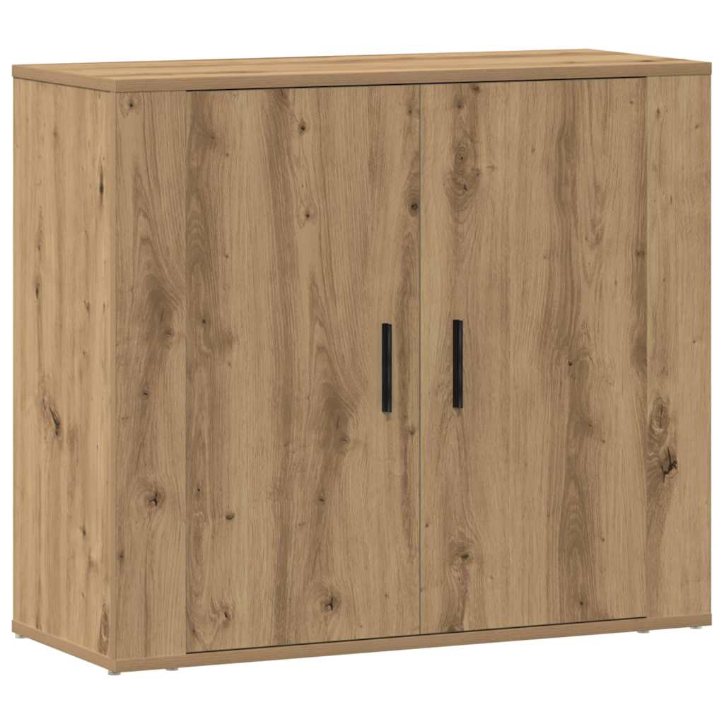 Komoda boja hrasta artisan 80 x 33 x 70 cm konstruirano drvo