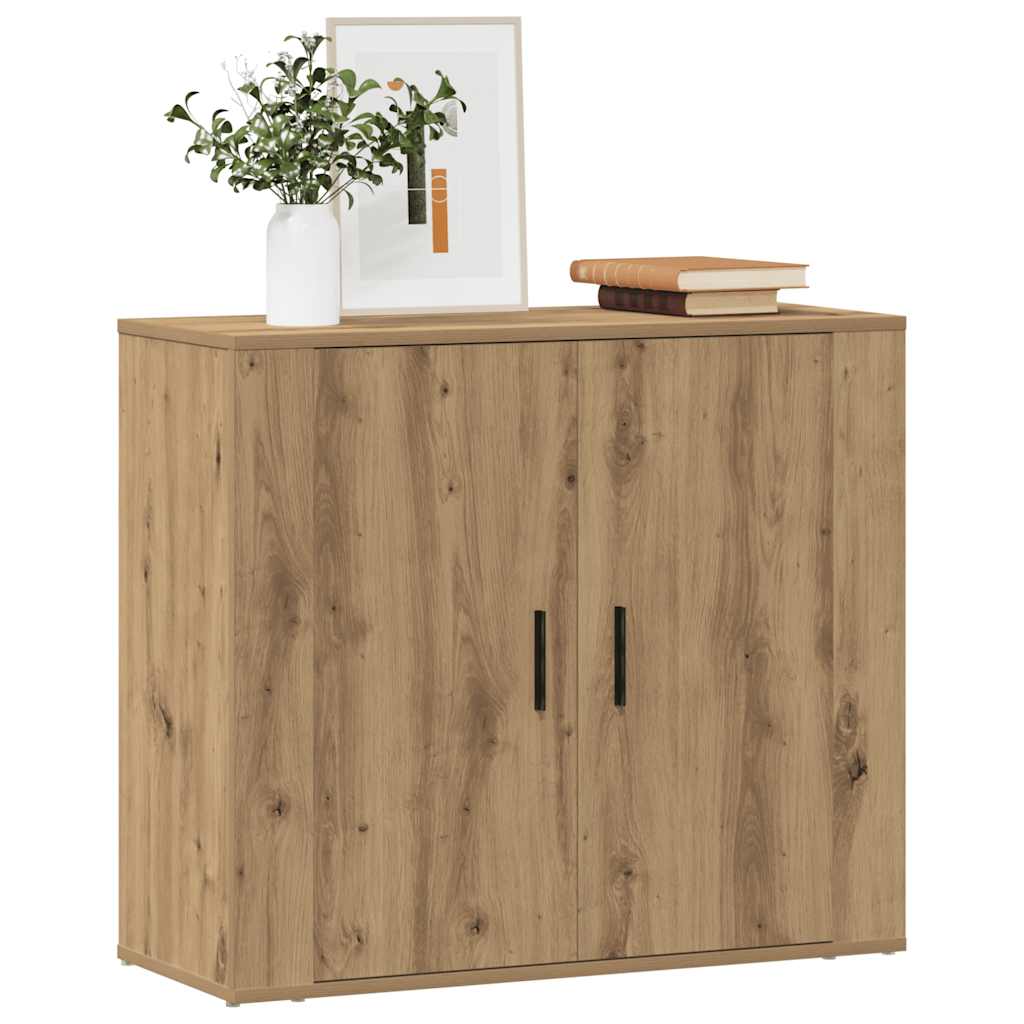 Komoda boja hrasta artisan 80 x 33 x 70 cm konstruirano drvo