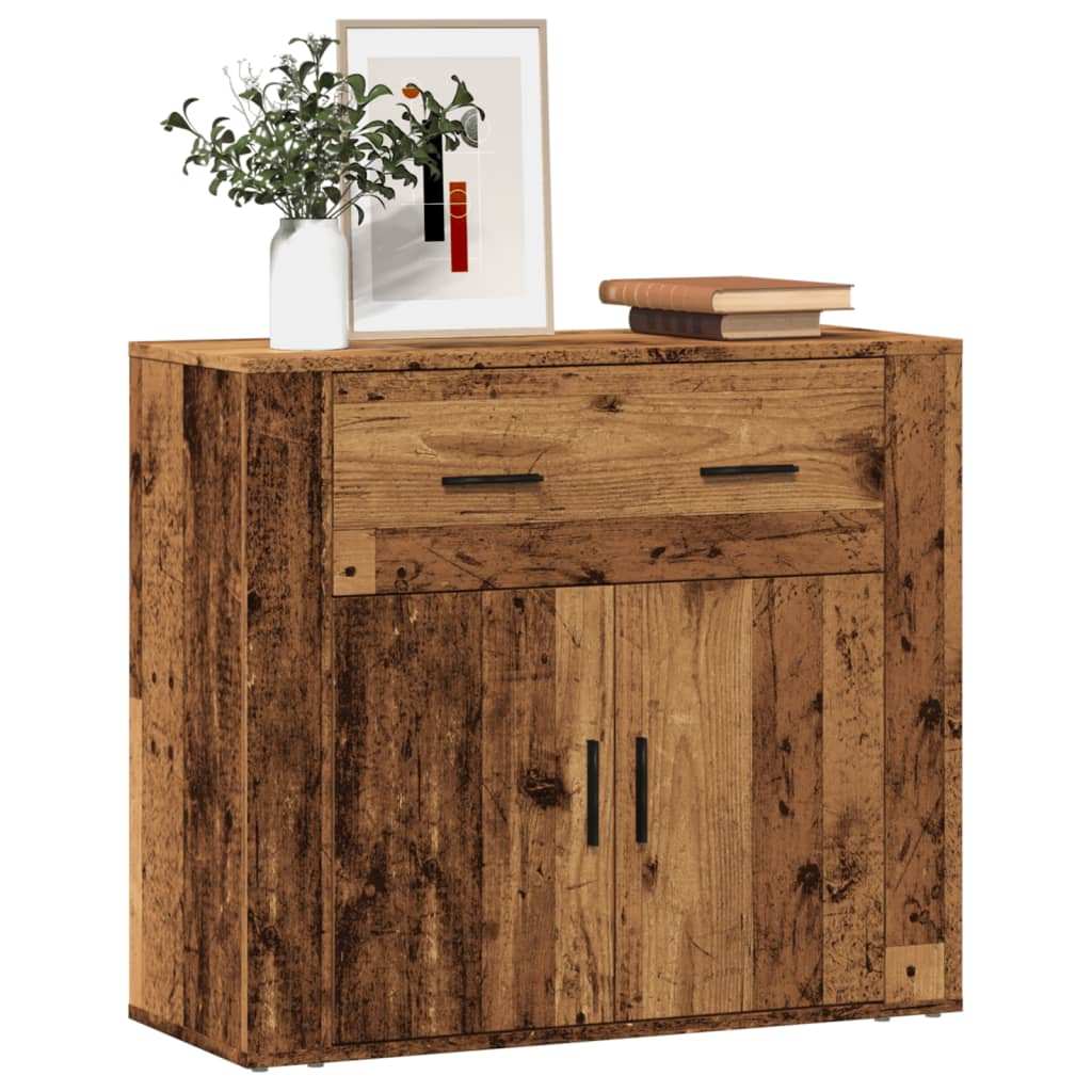 Komoda boja starog drva 80 x 33 x 70 cm od konstruiranog drva