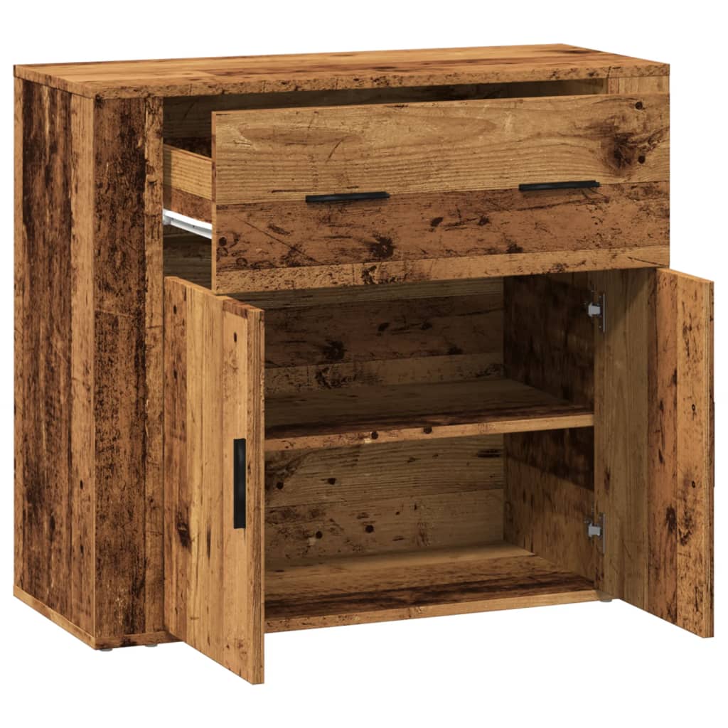 Komoda boja starog drva 80 x 33 x 70 cm od konstruiranog drva