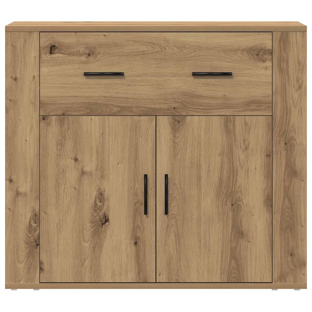 Komoda boja hrasta artisan 80 x 33 x 70 cm konstruirano drvo