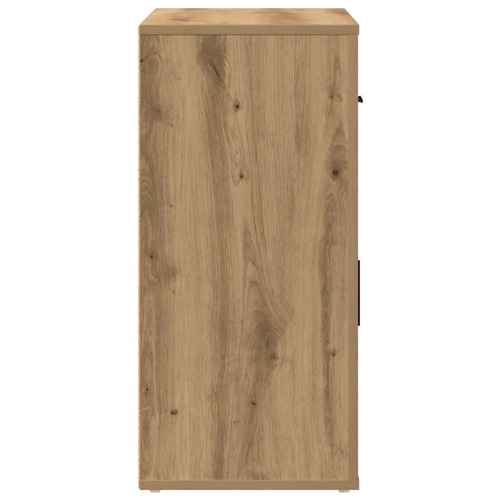 Komoda boja hrasta artisan 80 x 33 x 70 cm konstruirano drvo