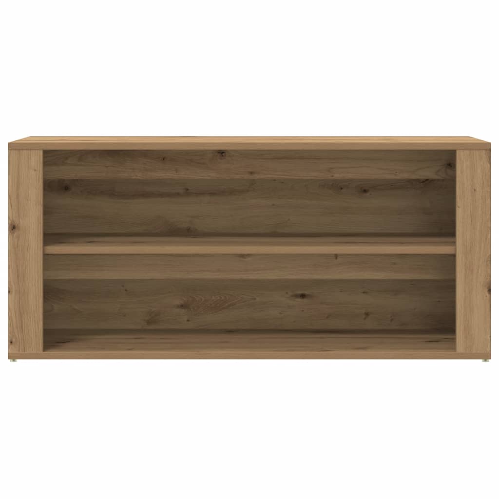 Klupa za cipele boja hrasta 100x35x45 cm konstruirano drvo