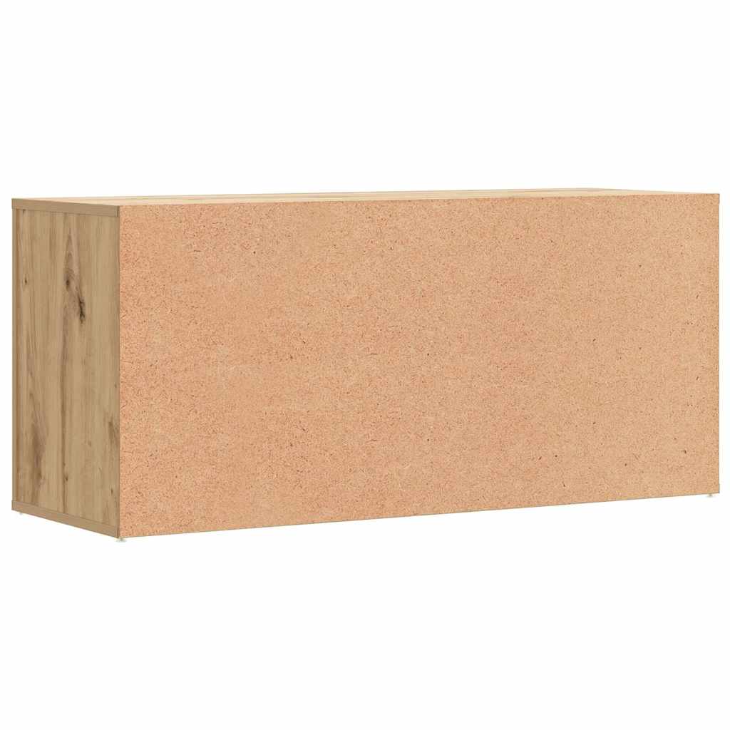 Klupa za cipele boja hrasta 100x35x45 cm konstruirano drvo