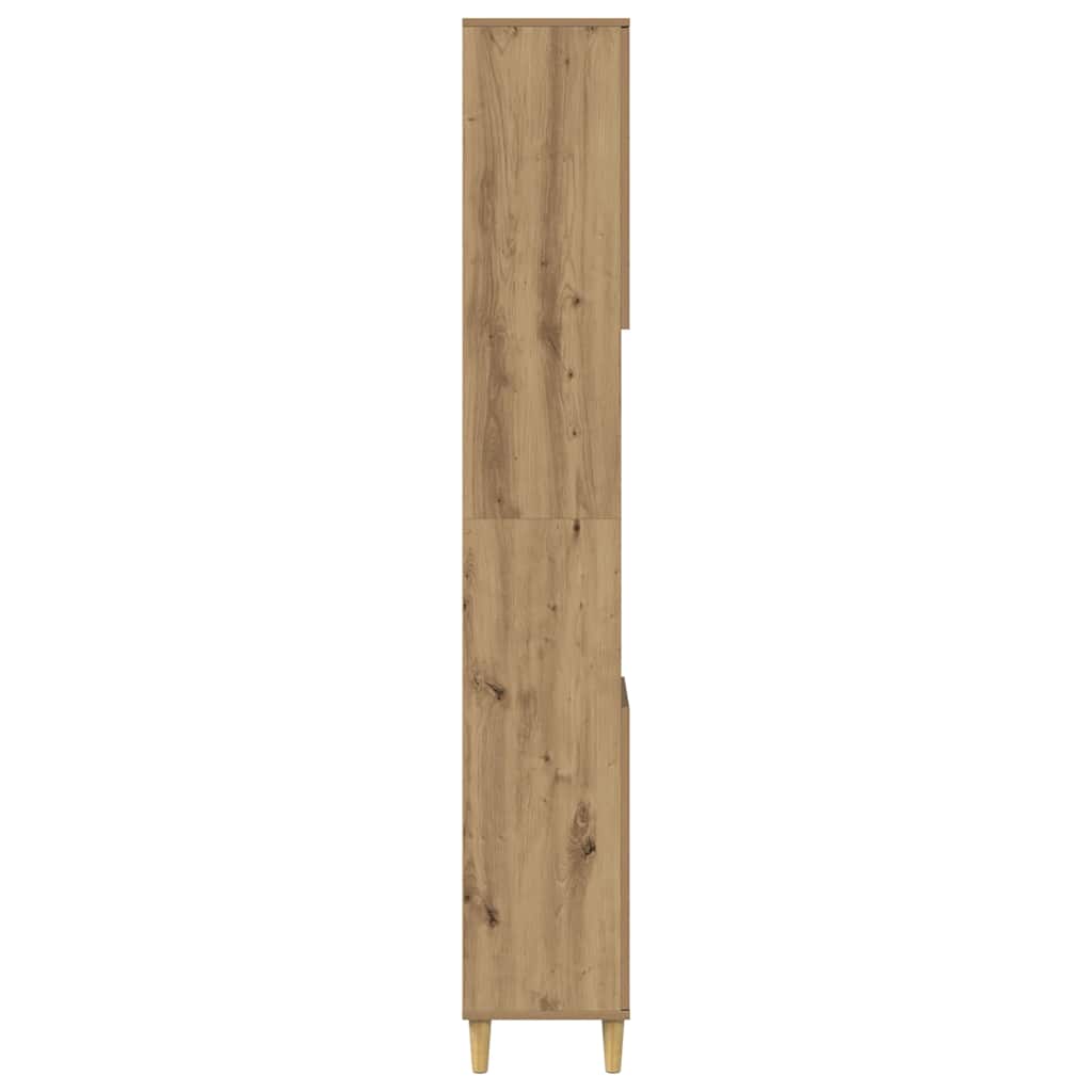 Kupaonski ormarić artisan hrast 30x30x190 cm konstruirano drvo