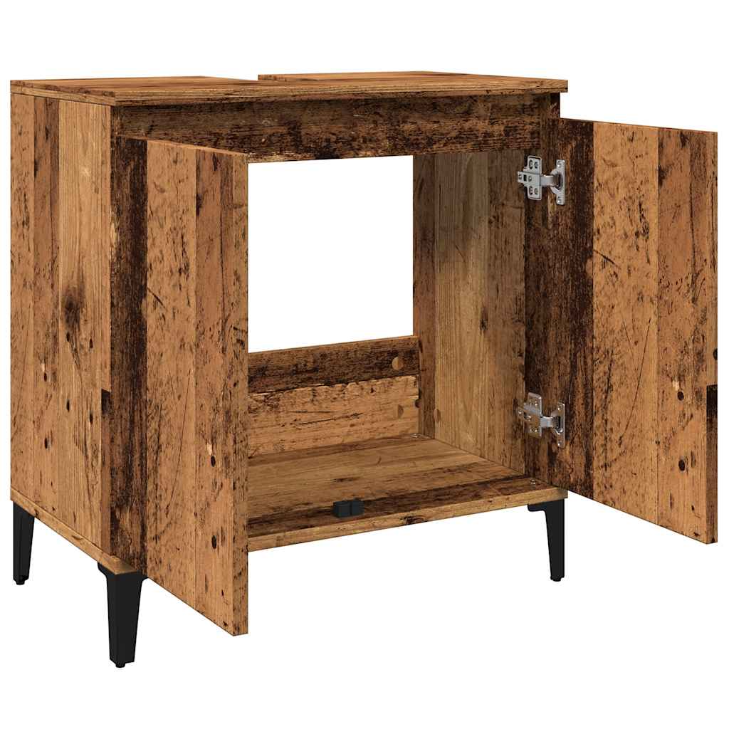 Ormarić za umivaonik boja drva 58x33x60 cm konstruirano drvo