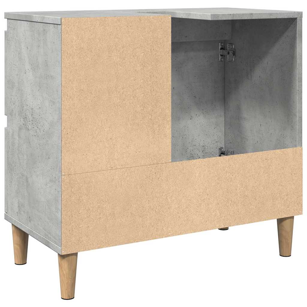 Ormarić za umivaonik boja betona 65x33x60 cm konstruiranog drva