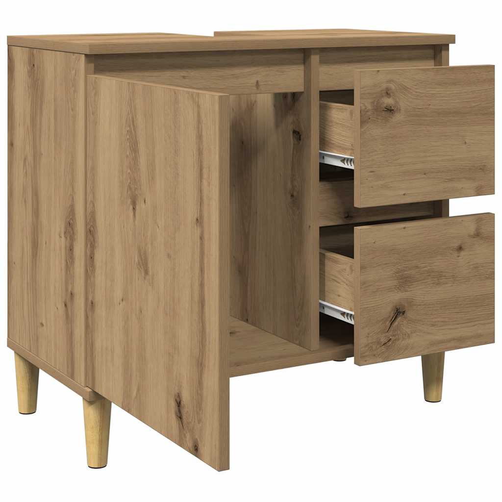 Ormarić za umivaonik boja hrasta artisan 65x33x60 cm drveni