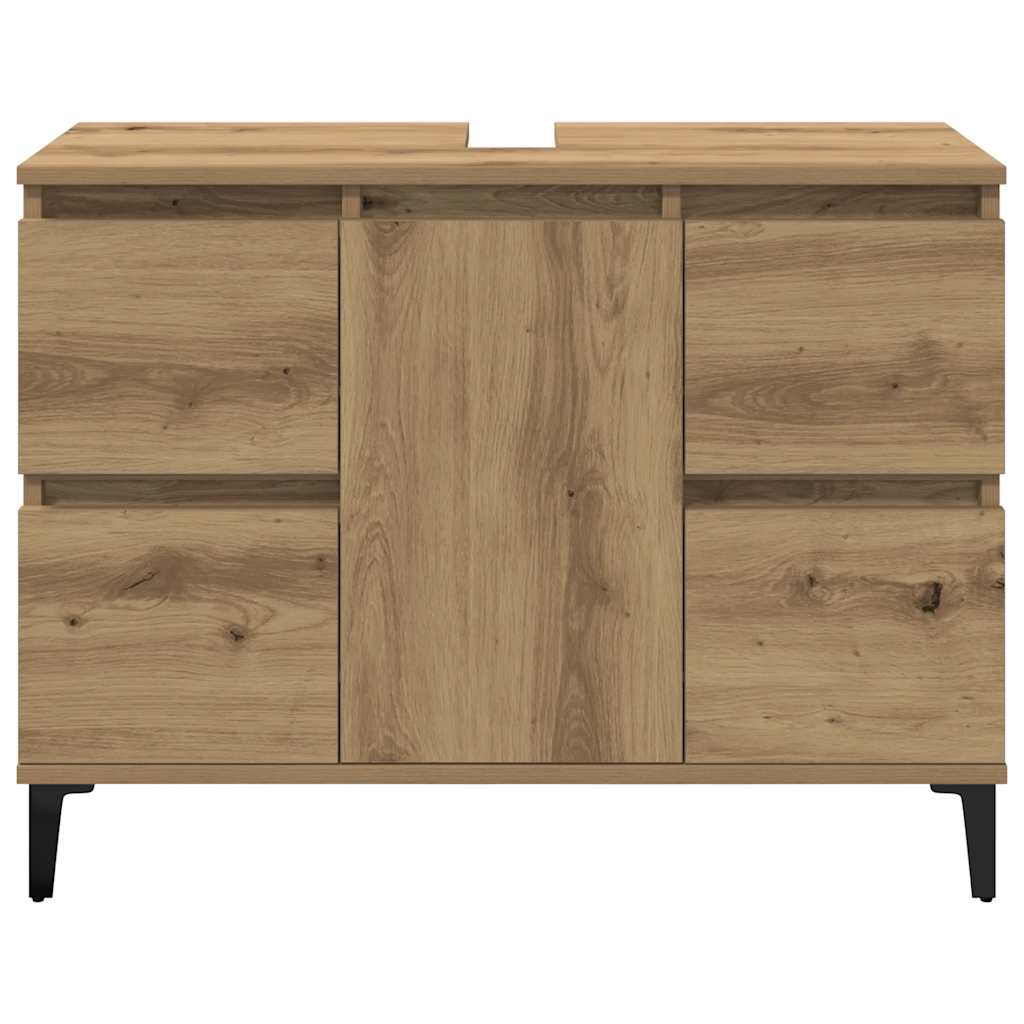 Ormarić za sudoper Artisan hrast 80x33x60 cm izrađeno drvo