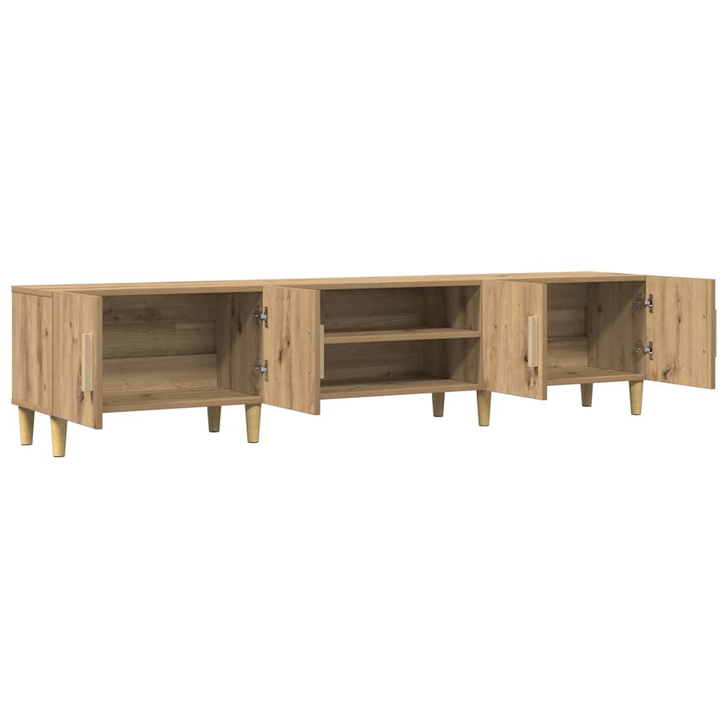 TV ormarić boja hrasta artisan 180x31,5x40 cm konstruirano drvo