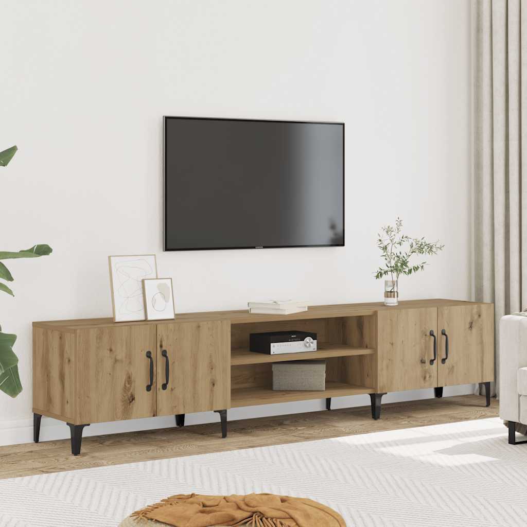 TV ormarić boja hrasta artisan 180x31,5x40 cm konstruirano drvo