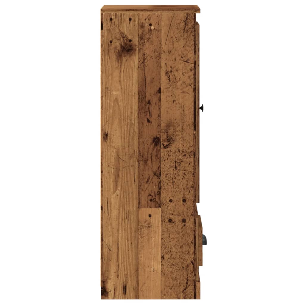 Visoka boja starog drva 36x35,5x103,5 cm konstruirano drvo