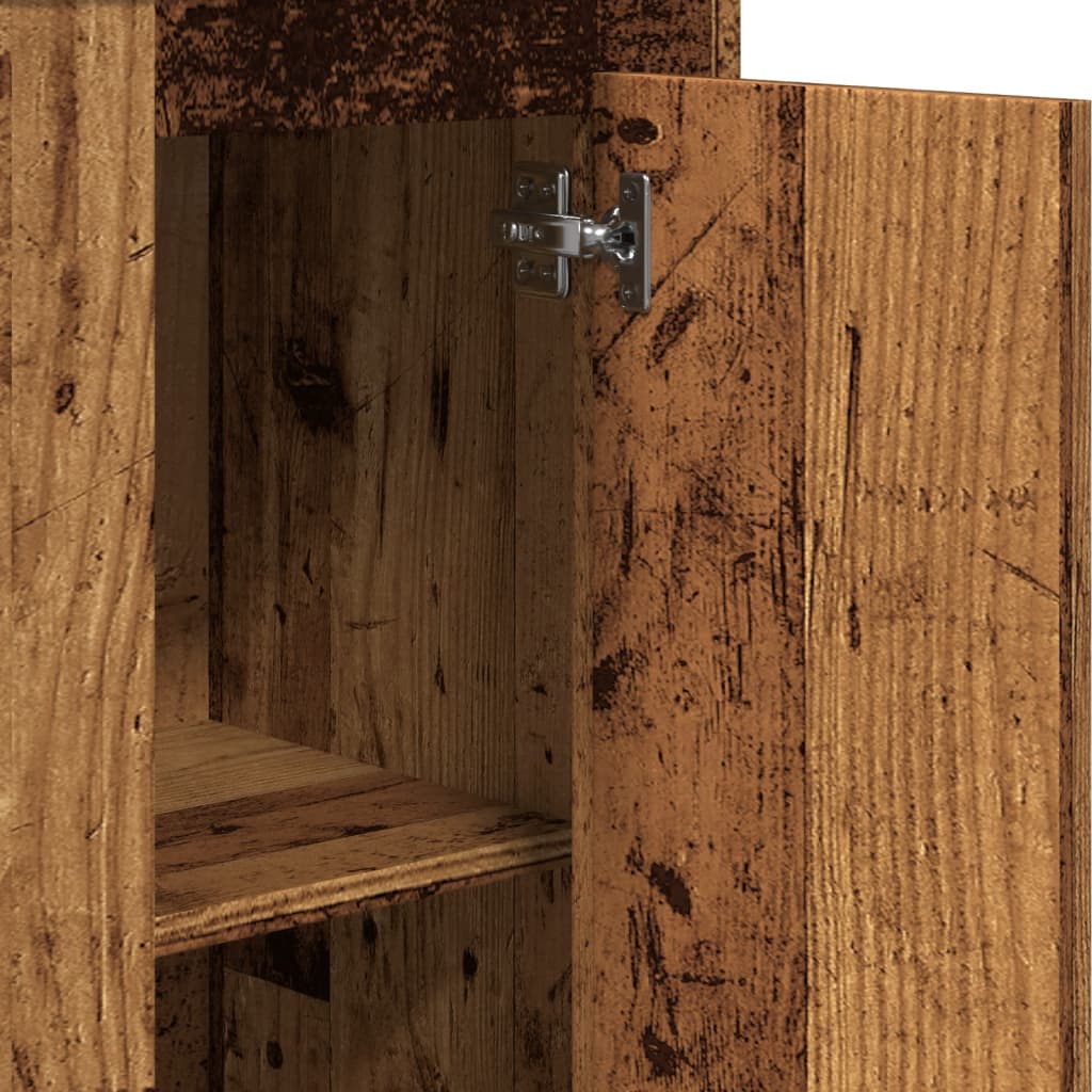 Visoka boja starog drva 36x35,5x103,5 cm konstruirano drvo