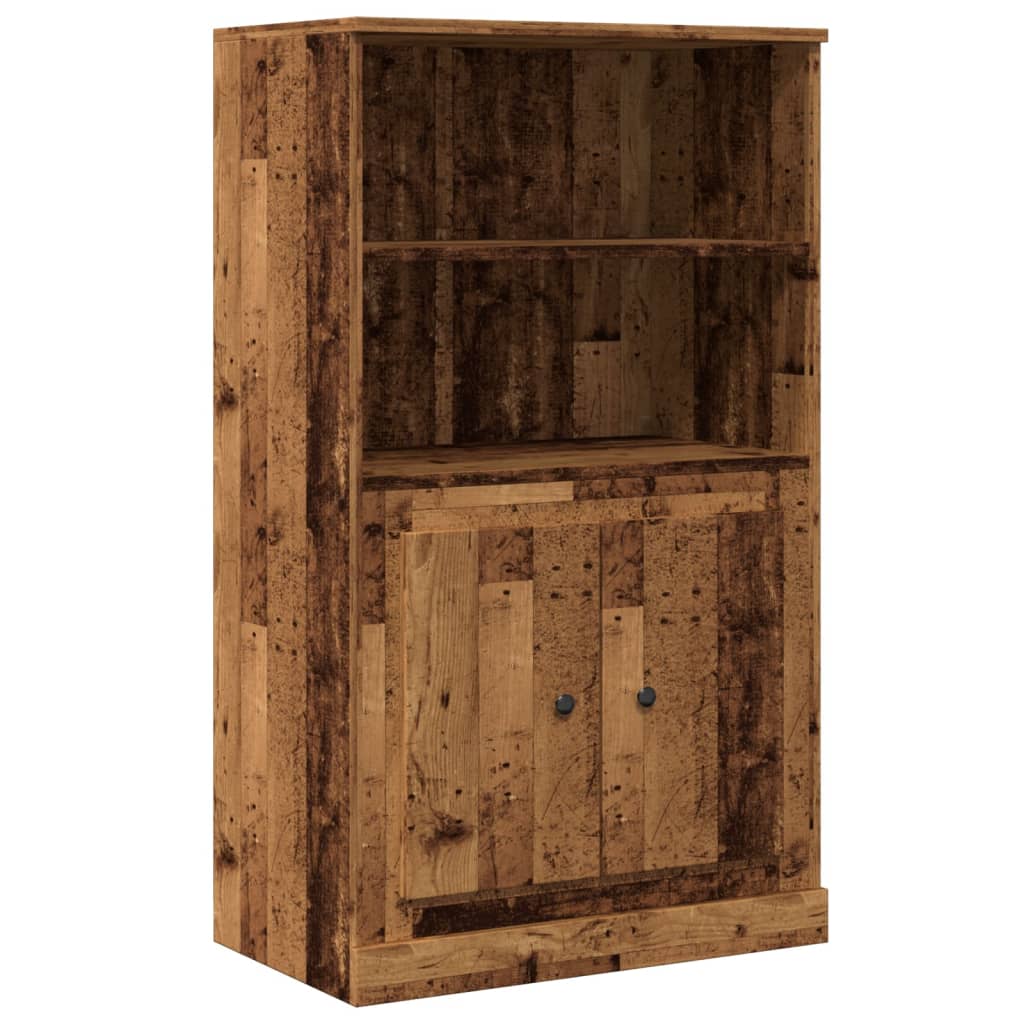 Visoka komoda boja drva 60 x 35,5 x 103,5 cm konstruirano drvo