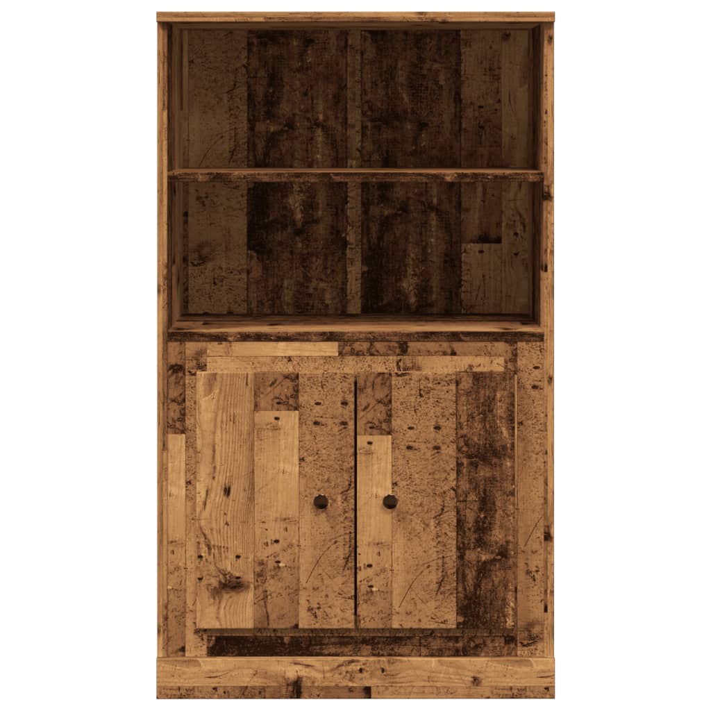 Visoka komoda boja drva 60 x 35,5 x 103,5 cm konstruirano drvo