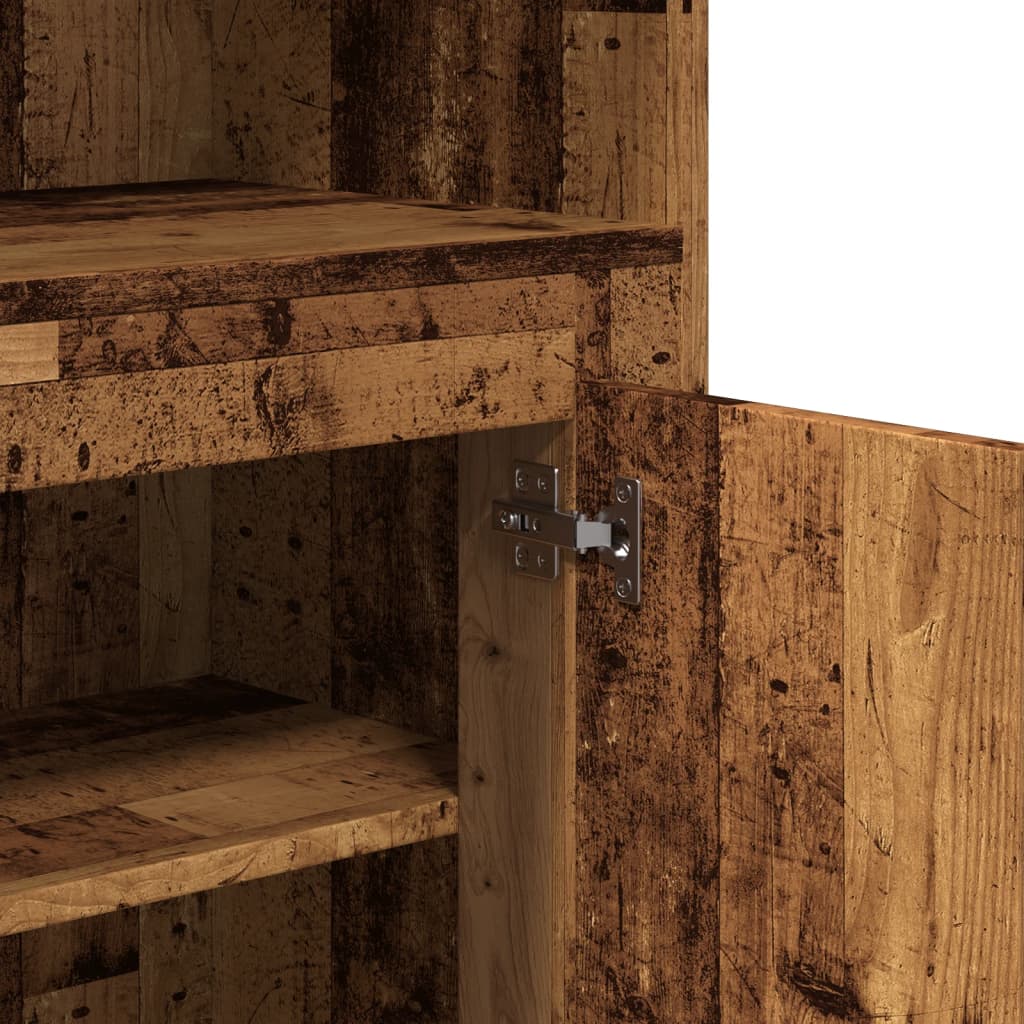Visoka komoda boja drva 60 x 35,5 x 103,5 cm konstruirano drvo
