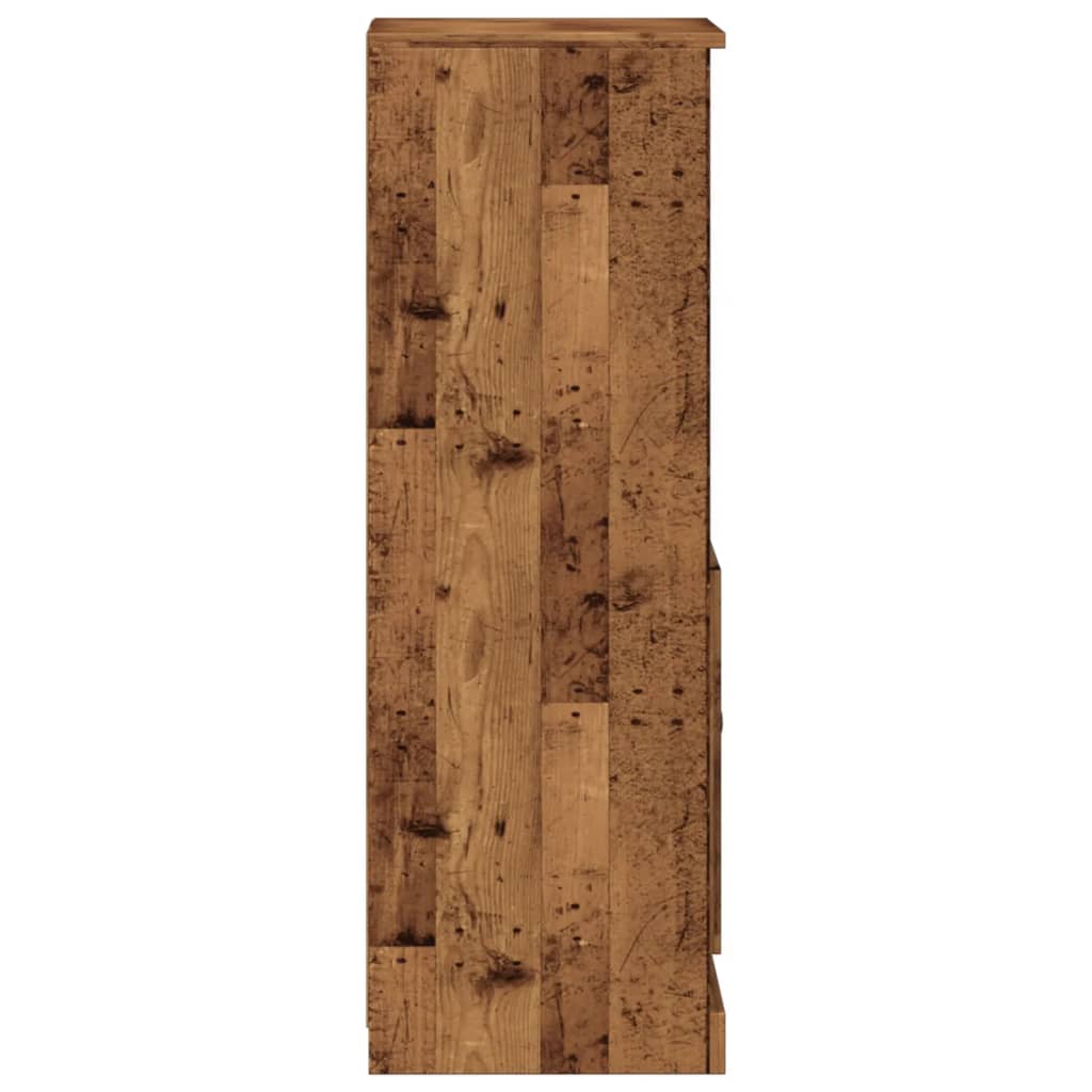Visoka boja starog drva 36x35,5x103,5 cm konstruirano drvo