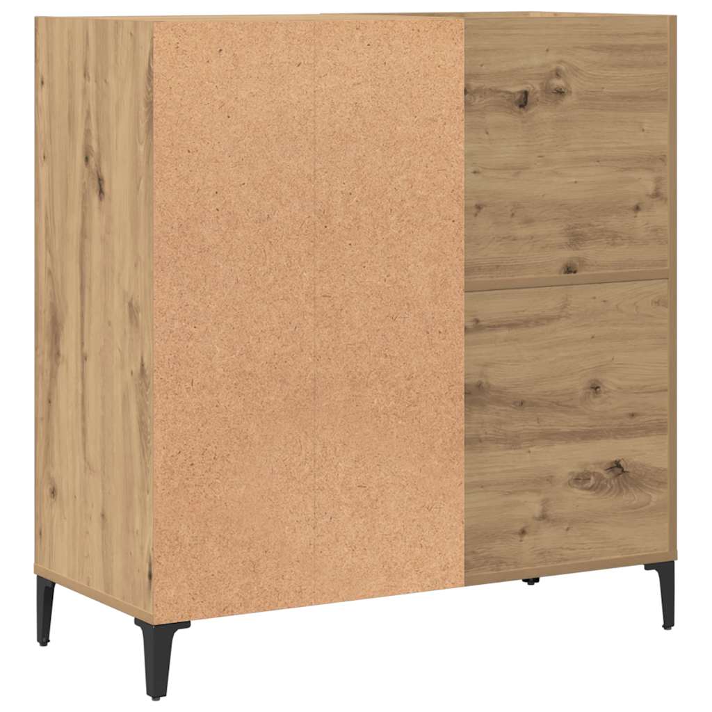 Ormarić za ploče Artisan hrast 84,5x38x89 cm izrađeno drvo